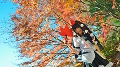 Woman hats fans asians bangs touhou shameimaru aya cosplay 