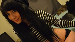 Woman hats lingerie brunettes