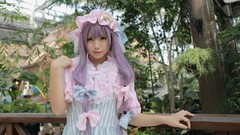 Woman hats long hair touhou purple hair patchouli knowledge 