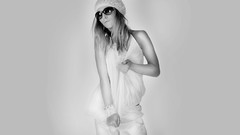 Woman hats monochrome sunglasses