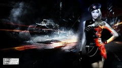 Woman hats neo asians battlefield 3 tanks uniforms digital art