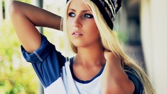 Woman hats outdoors blondes