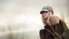 Woman hats outdoors blondes