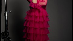 Woman hats Piper Perabo red dress