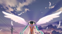 Woman hatsune miku vocaloid