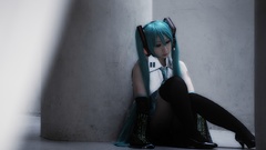 Woman hatsune miku vocaloid cosplay detached sleeves Miiko