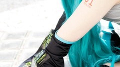 Woman hatsune miku vocaloid cosplay Miiko