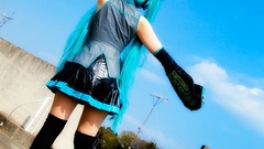 Woman hatsune miku vocaloid cosplay Miiko