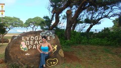 Woman Hawaii outdoors smiling denise milani