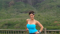 Woman Hawaii outdoors smiling denise milani
