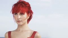 Woman hayley williams paramore redheads polka dots