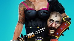 Woman head blood comics Swords blondes tattoos