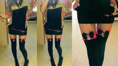 Woman Headless bows stockings body parts