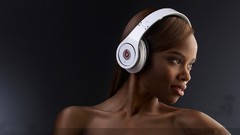 Woman headphones headsets beats