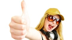 Woman headphones models