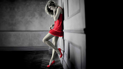 Woman high heels doutzen