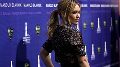 Woman Hilary Duff blondes