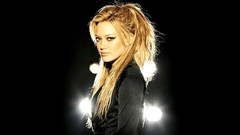 Woman Hilary Duff blondes tight clothing