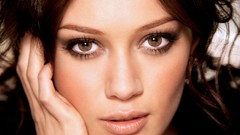 Woman Hilary Duff faces brown eyes brunettes