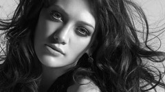 Woman Hilary Duff monochrome