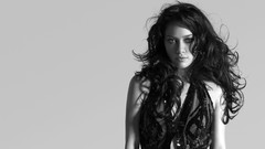 Woman Hilary Duff monochrome