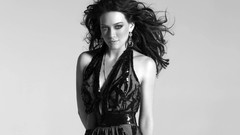 Woman Hilary Duff monochrome