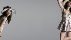 Woman Hilary Duff widescreen multiscreen