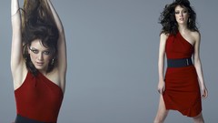 Woman Hilary Duff widescreen multiscreen