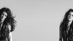 Woman Hilary Duff widescreen multiscreen