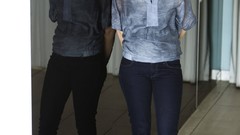 Woman Hollywood Actress brunettes models photo shoot mirrors 