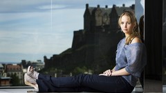 Woman Hollywood Actress models photo shoot mirrors jennifer 