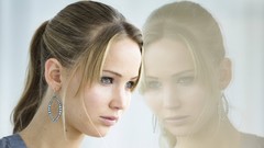 Woman Hollywood Celebrity faces reflections Actress blondes 