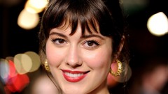 Woman Hollywood faces Actress earrings lipstick brunettes bangs 