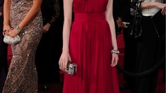 Woman Hollywood red dress Actress brunettes emma stone models 