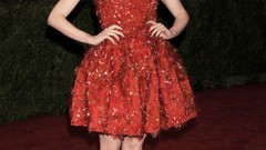 Woman Hollywood red dress Actress brunettes emma stone models 