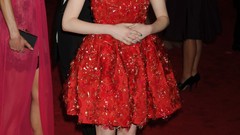 Woman Hollywood red dress Actress brunettes emma stone models 
