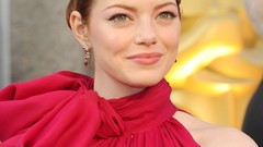 Woman Hollywood red dress Actress brunettes emma stone models 