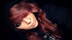 Woman hoodies piercings negro redheads