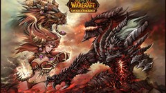 Woman horns world of warcraft artwork Deathwing blizzard 