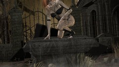 Woman horror nude digital art cgi 3D girls