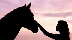 Woman Horses models Hannah Biermann