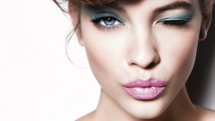 Woman hungary models wink barbara palvin Simple Background