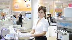 Woman ice cream asians brunettes models Korean Song Jina