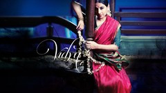 Woman indian vidya balan saree