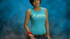 Woman Indians t-shirts brunettes bare shoulders Sneha Ullal