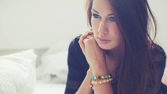 Woman indoors brunettes models