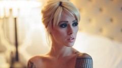 Woman interior blondes tattoos short hair alysha nett