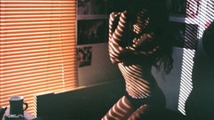 Woman interior tattoos panties topless