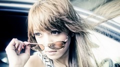 Woman Japan cars glasses Japanese Asia asians brunettes 