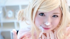 Woman Japan cosplay sweets
